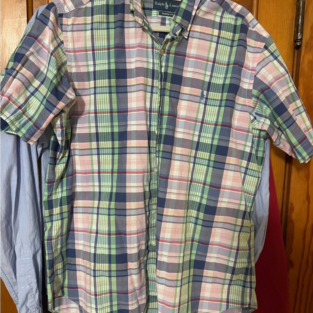 Ralph Lauren Multicolor Plaid Button Down Shirt